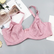 Y&HE Xiushiren DD E Cup Women Underwear Unlined Comfort Soft Cup Bra Floral Print Underwired Bralett