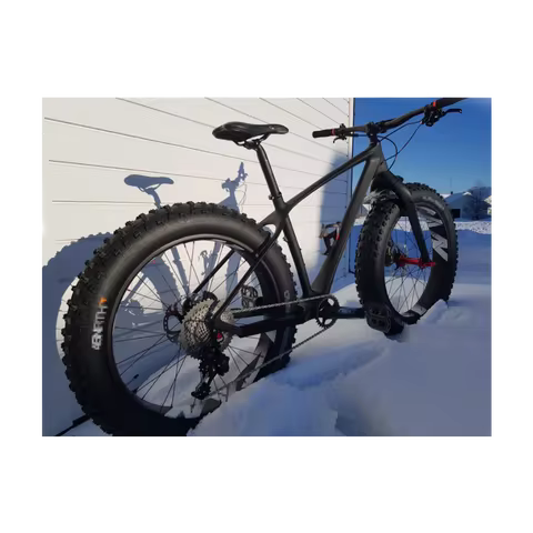 26*5.0 tires snow carbon bike frame+fork Carbon Fiber Fatbike Frame 197*12 Size Available Full Carbo