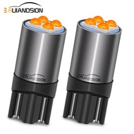 2X Ruiandsion T10 W5W LED Bulb 10-60V Car Interior Reading Dome Lights Wedge Tail Side Bulb Blue Ice