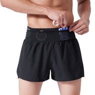 New Summer Fake Two-Piece Running Quick-Drying Sports Shorts Men's Basketball Fitness Marathon off-R
