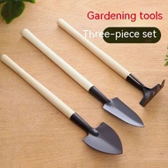 Horticultural Tools Three Piece Set - Garden Cutting, Planting, Flower Raising, Garden Art Potting, Soil Digging, Soil Loosening, Small Iron Shovel