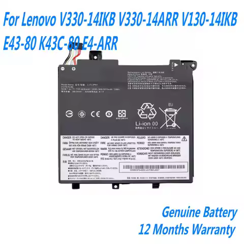 7.6V 30WH L17M2PB1 Laptop Battery For Lenovo V330-14IKB V330-14ARR V130-14IKB E43-80 K43C-80 E4-ARR 