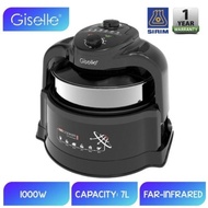 Giselle Air Fryer Air Cooker with a Glass Lid 7L Large Capacity Oil-Less Multi cooker with Extender 