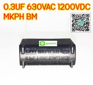 คาปาซิเตอร์ เตาแม่เหล็กไฟฟ้า 0.3UF 1200VDC 630VAC MKPH BM 0.3UF 1200V 630V