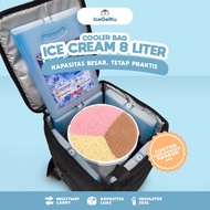 IceGelKu Cooler Bag Large Ice Cream Box Ice Cream Bag 8 Liters - ONLY Bag