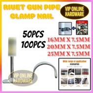 Industrial Steel Nail Gun Wall Fastener Set Rivet Tool Accessories 25mm Nail Suitable for 7.3mm Nail