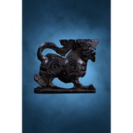 罗勇府 灿玛佛寺 佛历251X年  龙婆弘 老黑檀木雕刻制 小醒狮 🦁 师承龙婆登全泰第一醒狮圣物高僧