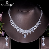 Sepj เครื่องประดับจัดงานแต่งงานเจ้าสาวหรูหราคุณภาพสูงหลายรูปแบบล้าง AAA + CZ พู่สร้อยคอต่างหูชุด SJ1