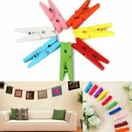 Colored Wooden Clothespins Wall Decoration Fhoto Clothespins (10 pcs) - Makassar