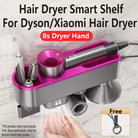 Wall Mounted Hair Dryer Holder For Xiaomi Hair Dryer Toilet Organizers For Dyson Blower Change Into 