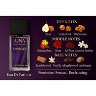 AJNA Embrace Niche 50ml Perfume | Guidance Inspired Perfume |  Floral-Ambery Oud Scent | Eau De Parf