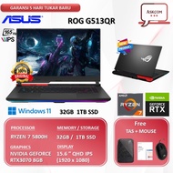 [✅Baru] Laptop Gaming Asus Rog G513Qr Rtx3070 8Gb Ryzen 7 5800H Ram