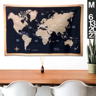 出國旅遊/客製化/世界地圖掛布/名字訂製