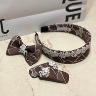 【咖啡莊園的秘寶】現貨/緹花布髮箍/不鏽鋼髮夾/BB夾/玫瑰/蕾絲