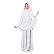 Baju muslim/gamis anak perempuan syari PUTIH