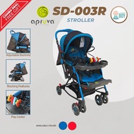 ♞,♘Apruva Stroller SD-003R Multifunctional Blue with Rocking Features for Baby