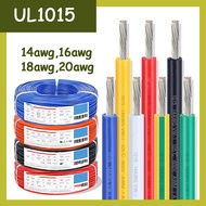 UL1015 Flexible Stranded PVC Electrical Wire Cable Copper Tinned 14AWG-24AWG