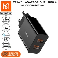 MCDODO CH-8910 18W DUAL USB FAST CHARGE CHARGER Adapter