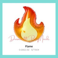 [DV88] Flame Fire Firetruck Foil Balloon