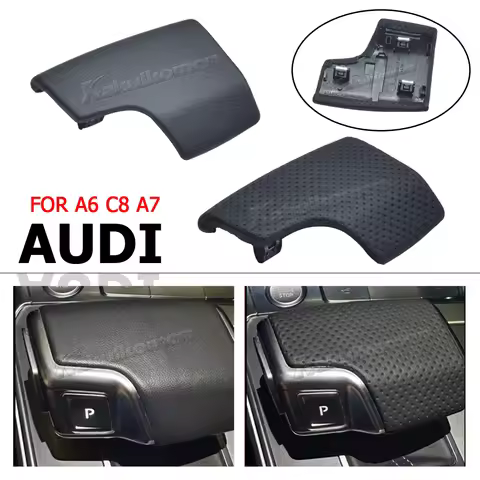 4K1713139D Gear Shift Knob Cover Perforated LHD For Audi A6 C8 A7 2019+ 4K1 713 139D Black/Carbon fi