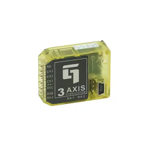 KBAR Gyro MINI K-BAR YELLOW three-axis gyroscope 3 Axis Gyro Flybar For Mikado VBAR ALIGN T-REX 450 