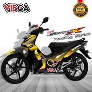 Decal Supra X 125 R Modif Keren Stiker Supra X 125 R Full Body Striping Supra X 125 R Variasi Keren