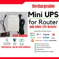 Timy# 12V Mini UPS for PLDT Converge Smart SKY and Globe Router DVR NVR and CCTV