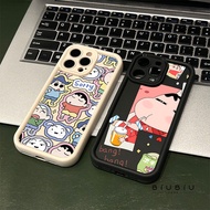 Compatible with iphone 16 Pro Max 15 Casing Crayon Shin-chan drinks juice 11 12 13 14 Pro 7 8 Plus X