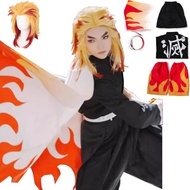 Kamado Tanjirou Cosplay Costume Anime Nezuko Shinobu Kimono Cosplay Halloween Costume for Adults Wig
