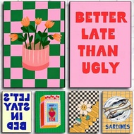 1PC Colorful Eclectic Poster  Coffee House Bar Room Wall Decor