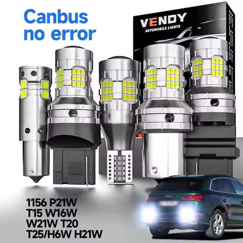 2pcs LED Reverse Light 1156 BA15S P21W 7506 T15 W16W 921 7440 W21W T20 7443 W21/5W 3157 P27/7W T25 3
