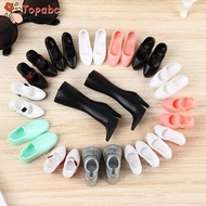 TOPABCME 1/3 1/6Doll Shoes Plastic Female Foot Length 2cm Long Knees Boots