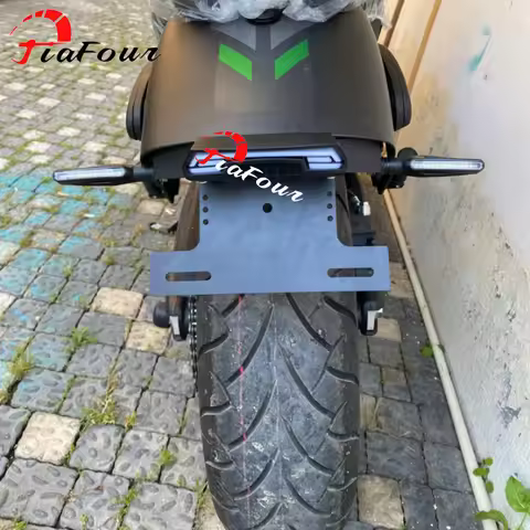 License Plate Holder For VULCAN S 650 Vulcan Cafe Fender Eliminator Registration LED Tail Light Turn