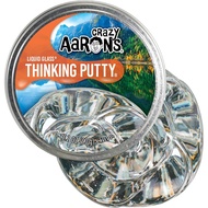 Crazy Aaron's Thinking Putty - Liquid Glass - See-Through Putty for Kids and Adults in a 4" Tin - Cr