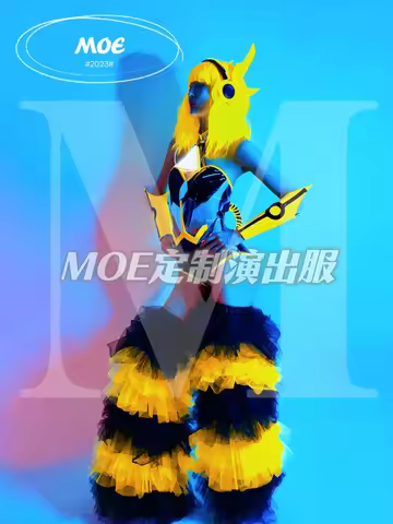 New Fluorescent Party Nightclub Bar Luminous Technology Set Gogo Interactive Tour Show DS Fashion Pe