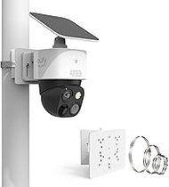 No-Drill Security Camera Pole Mount, Universally for eufy SoloCam S340/SoloCam E30, AOSU SolarCam D1