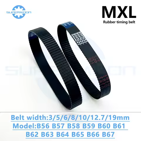 MXL Timing Belt Number Of Teeth B56 B57 B58 B59 B60 B61 B62 B63 B64 B65 B66 B67 Width 3-19mm Closed-