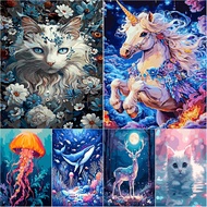 Drofe,Paint by Numbers With Frame Home Decor animals Canvas Painting by Number,Acrylic paint,wallart