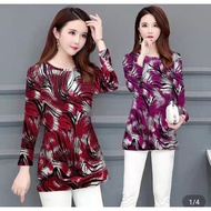 H1 - Size M - 4XL Women Long Sleeved T-shirt ~ Baju Tshirt Lengan Panjang Perempuan Murah Viral Murah Korean