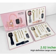 A58 Plus Smart Watch Bluetooth Call Full Diamond Small Gold Watch with Exquisite Jewelry Set