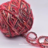 Red Fluffy Knitting Yarn for Knitting Yarn Gold Sequin Yarn for Crochet Bundle Thick Yarn Crochet Wo