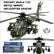DIECAST APACHE HELICOPTER PLANE 1:32 SCALE METAL SERIES HELICOPTER CODE 1108