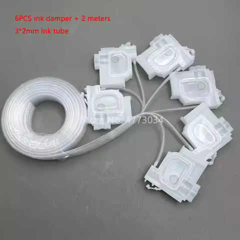 1 Set Ink Damper For Epson L800 L1300 L1455 L801 L1800 L810 L850 L101 L201 Printer Dumper Filter Wit