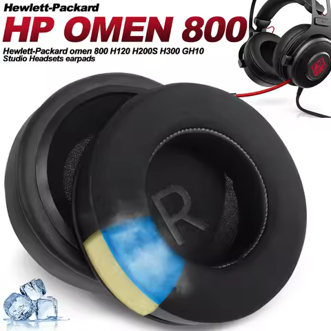 Earphone Pads for HP Omen 800 H120 H200S H300 GH10 Replacement Earpads Headphones Mesh Cloth Memory 