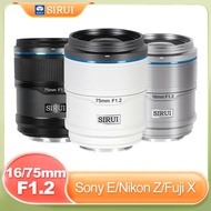 SIRUI 16mm 75mm F1.2 Sniper Series APSC AF Autofocus Lens for Sony E Nikon Z Fuji X a7r a7m a7s xt50