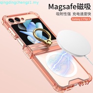 For Samsung Galaxy Flip 7 phone case Flip 7 airbag ring casing bracket wireless charging Flip 7 anti