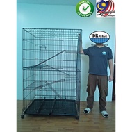 DR. CAGE DRC-208 2 Level Pet Cages Wrought Iron With Powder Coating / Cat Cages /  Sangkar kucing 2 