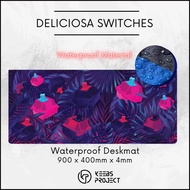 DELICIOSA SWITCHES Waterproof Deskmat(900mm x 400mm x 4mm) Mousepad