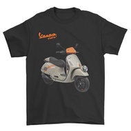 2025 Vespa Gtv 300 Hpe Tshirt  Beige Gtv Scooter Vespa Custom Printed
