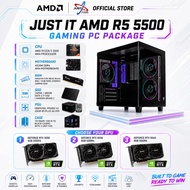 JUSTIT RYZEN 5 5500 AMD GAMING PC Package  ( 8GB & 240GB / 480GB / RTX 3050 6GB / RTX 5050 8GB / RTX